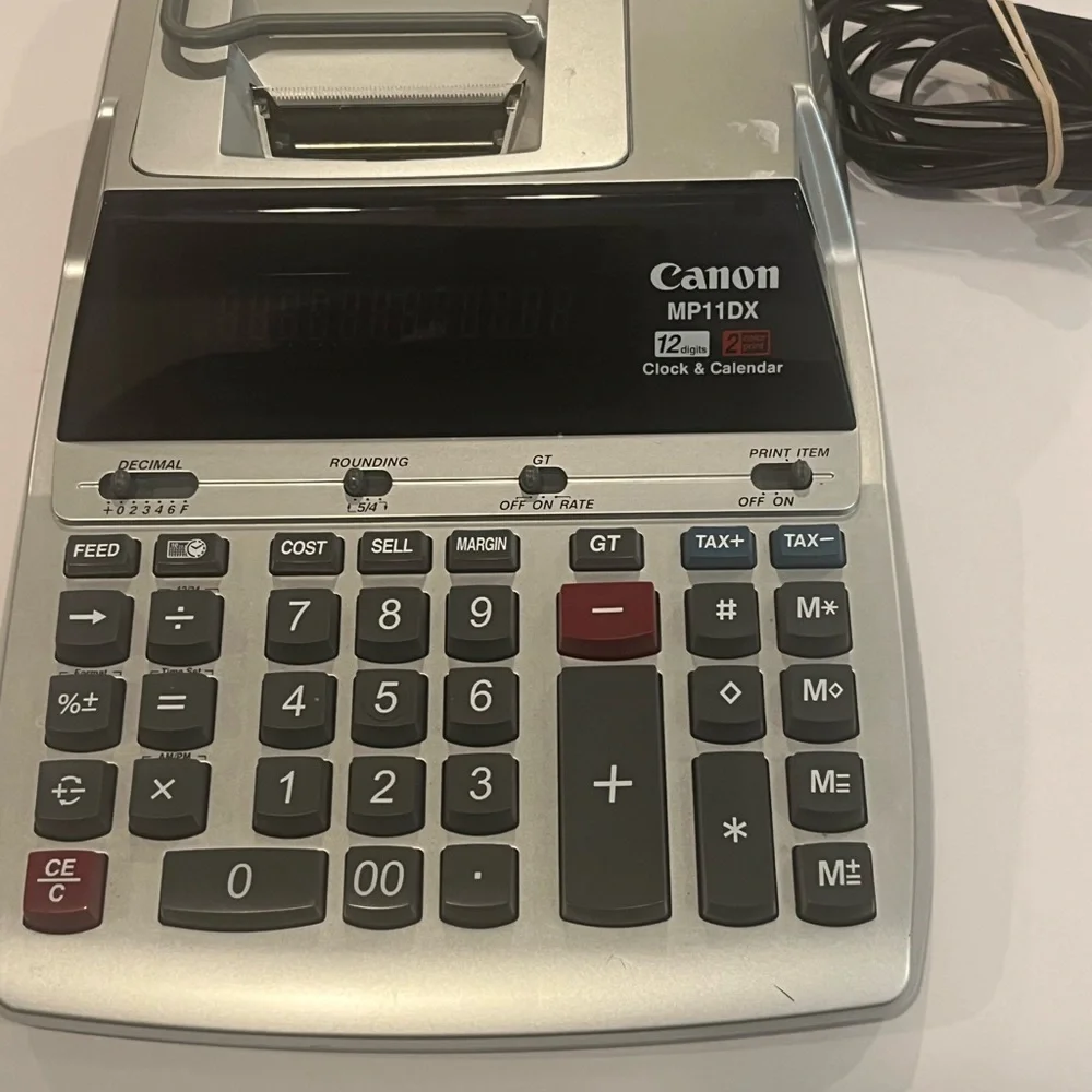 Vintage Canon MP11DX Gray Calculator